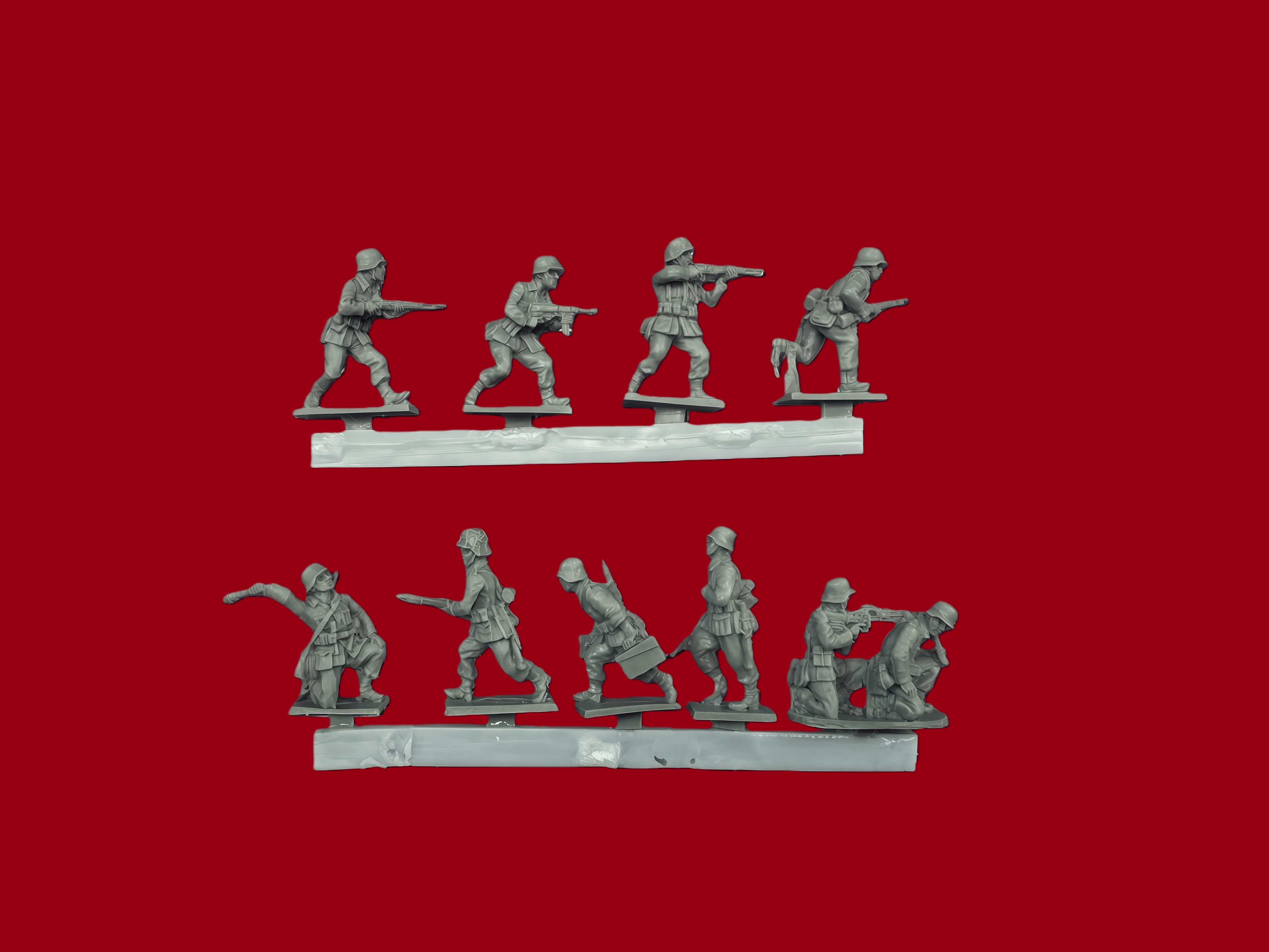 

Комплект для сборки модели из смолы 1:72, GK, 10 солдат из команды положения, неокрашенный