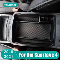 For Kia Sportage 4 QL 2016 2017 2018 2019 2020 2021 Car Central Armrest Box Storage Organizer Container Tray Accessories ﻿