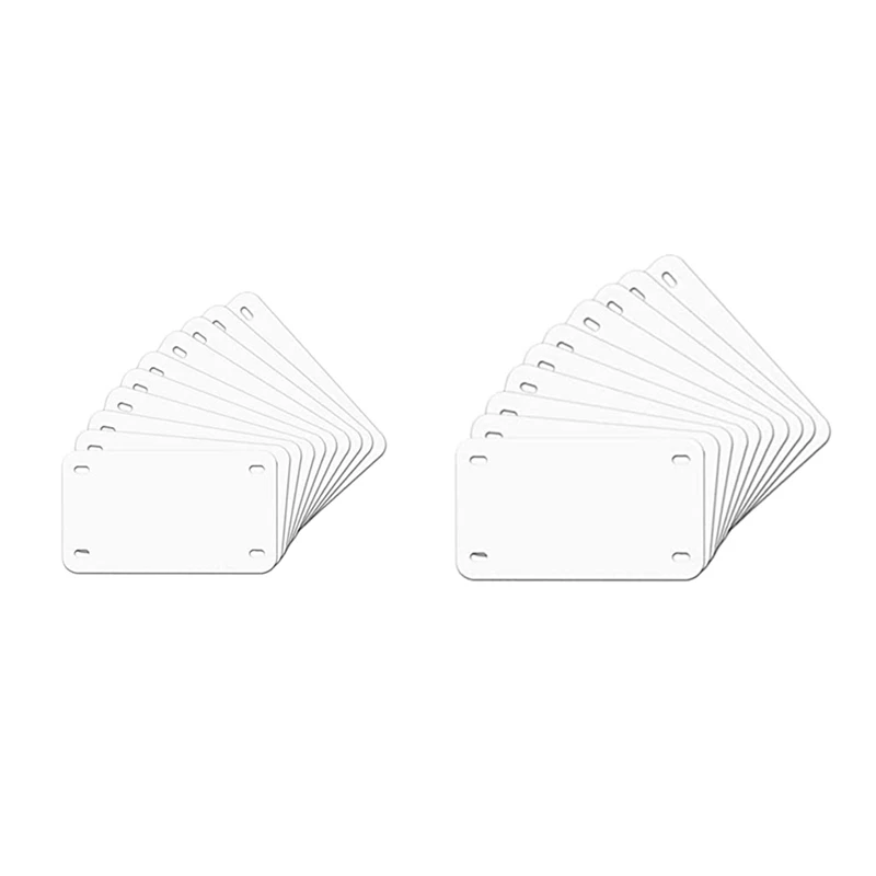 10 แพ็คระเหิดป้ายทะเบียนช่องว่าง,ความร้อนความร้อน DIY ภาพ,ป้ายทะเบียนอลูมิเนียมแท็ก