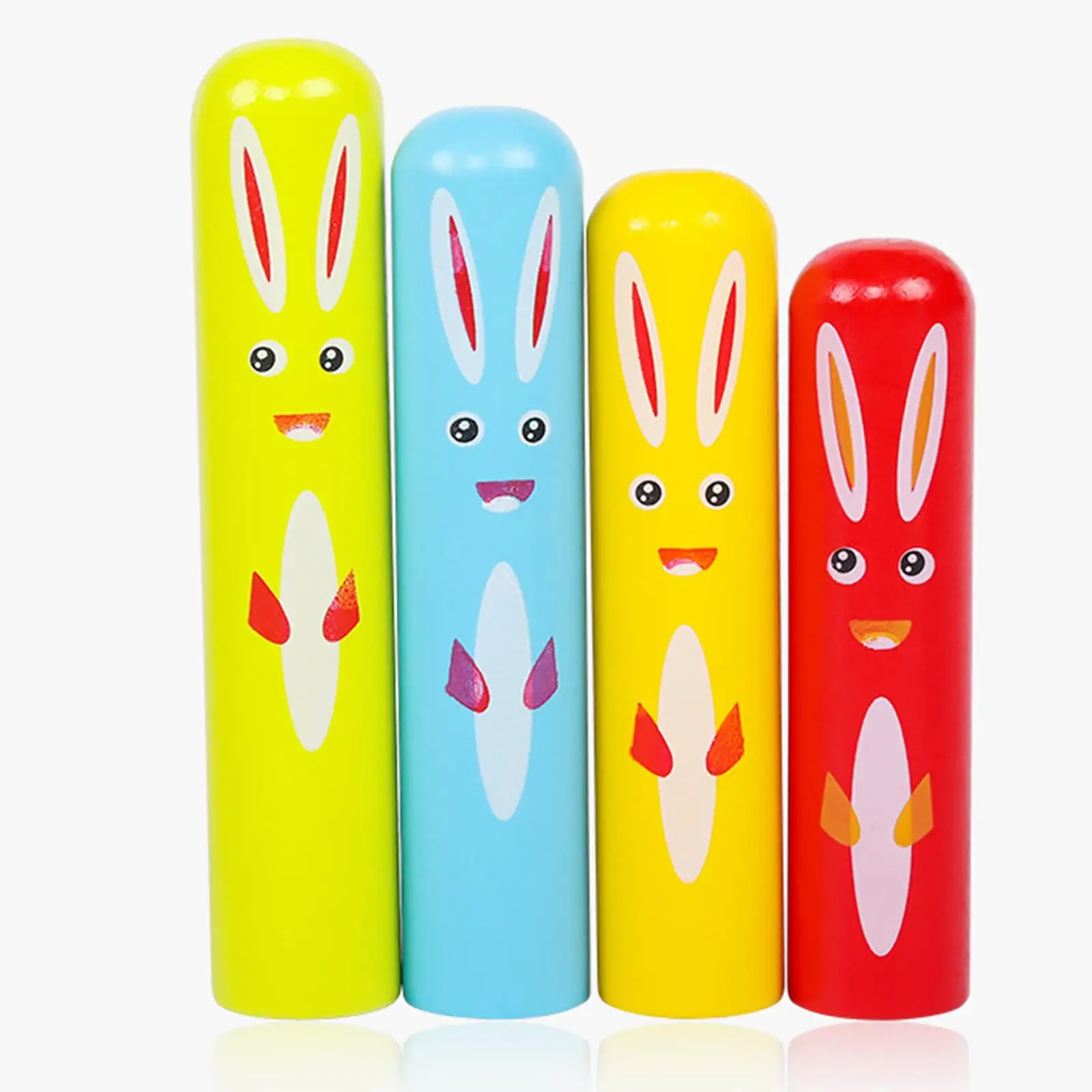 Retro Baby Toddlers Wooden Up Toy Party Supplies Colorful Spring Toy