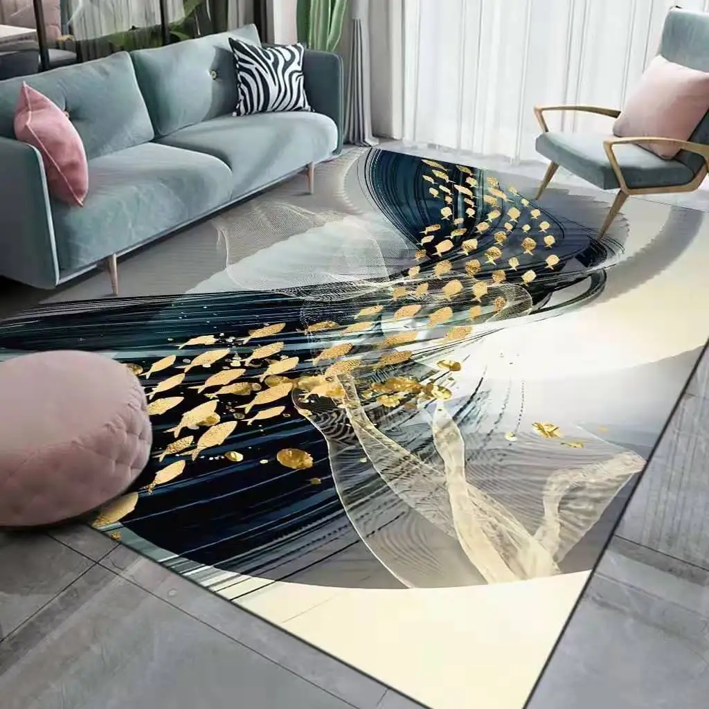 

Living Room Carpet Non-slip Large Area Rug Nordic Abstract Carpet Rugs for Bedroom Home Decoration Bedroom Bedside Rug Door Mat