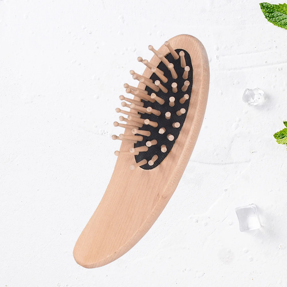 

Wooden Cushion Massage Comb Smooth Teeth Detangle Hair Scalp Relaxation Airbag Brush For Home Hotel Hair Care