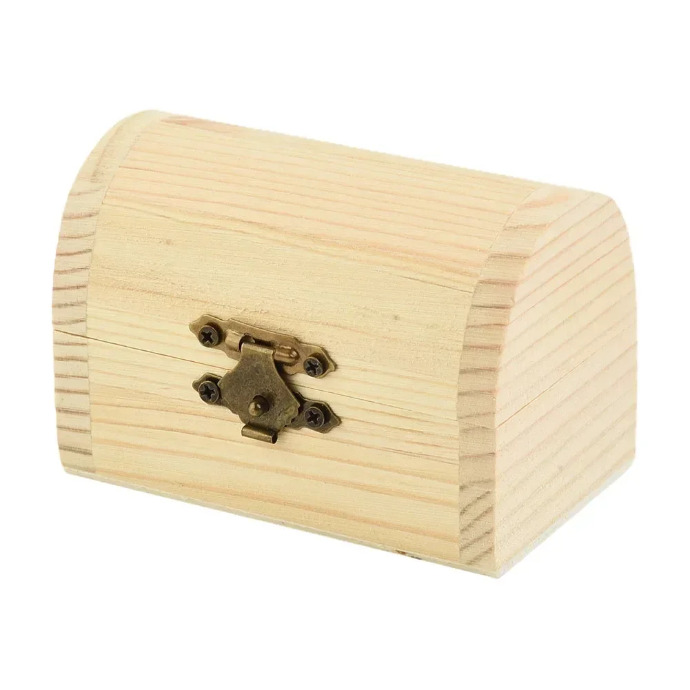 1x Đồng Bằng Gỗ Gỗ Hình Vòng Cung Móc Hộp Bảo Quản Thủ Công Hộp Quà Tặng Gia Đình Đa Năng Trang Sức Đồ Lặt Vặt Mỹ Phẩm Hộp Lưu Trữ