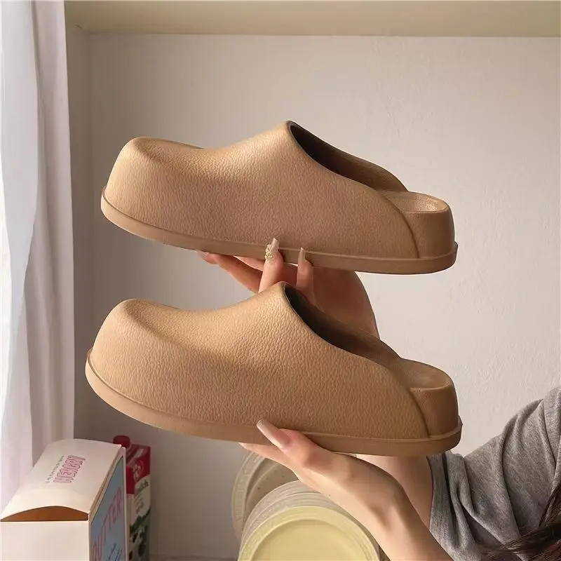 

Waterproof Bbag-Toe Slippers 2025 New Wear-Resistant Non-Slip Oil-Resistant Couple Thick Sole Shit-Sliding Bag-Toe Slippers