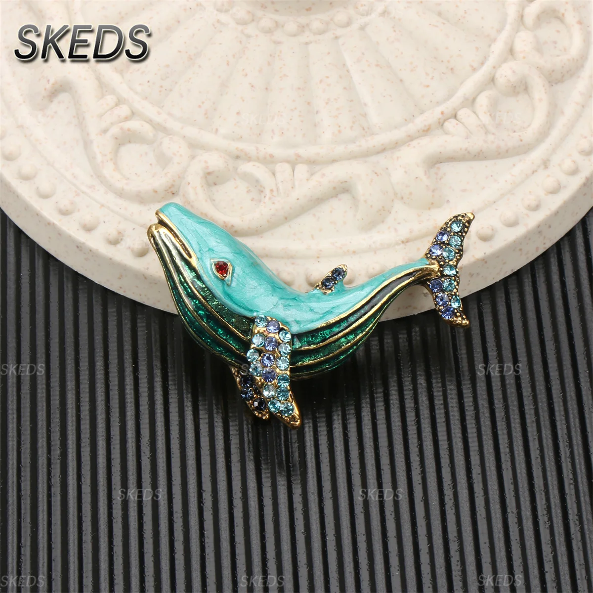 SKEDS 2026 Sommer Neues Design Ginkgo-Brosche Luxus-Schmuck Damen Hochwertige Exquisite Anstecknadel Pflanzenserie Abzeichen Hochzeitskorsage – Detail 3