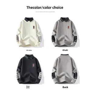 Ferret Velvet Hipster Nasa falsche Hemd Nacken -Pullover Mesh Mesh extra dicke Männer lässige Velo tägliche Bonit Mode 8 Hauptverkäufe NASA Sweatshirt - №2