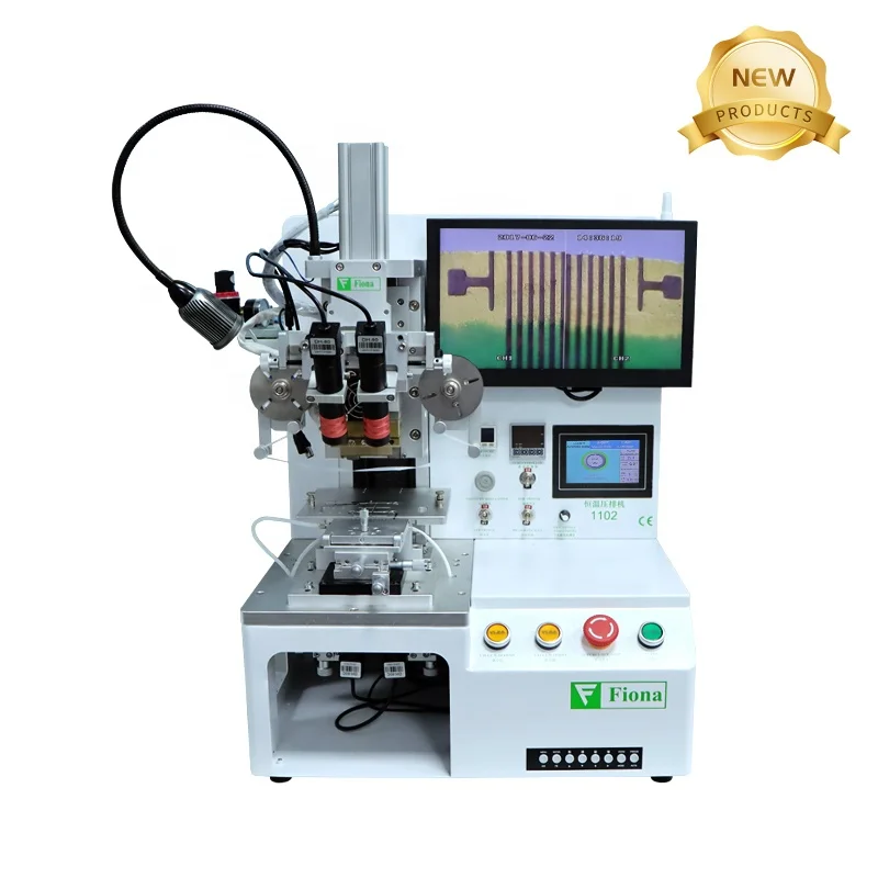 Smart Glasses Bonding ACF Hot Press Pulse Machine 1-Year Warranty With PLC And Bearing Core Components