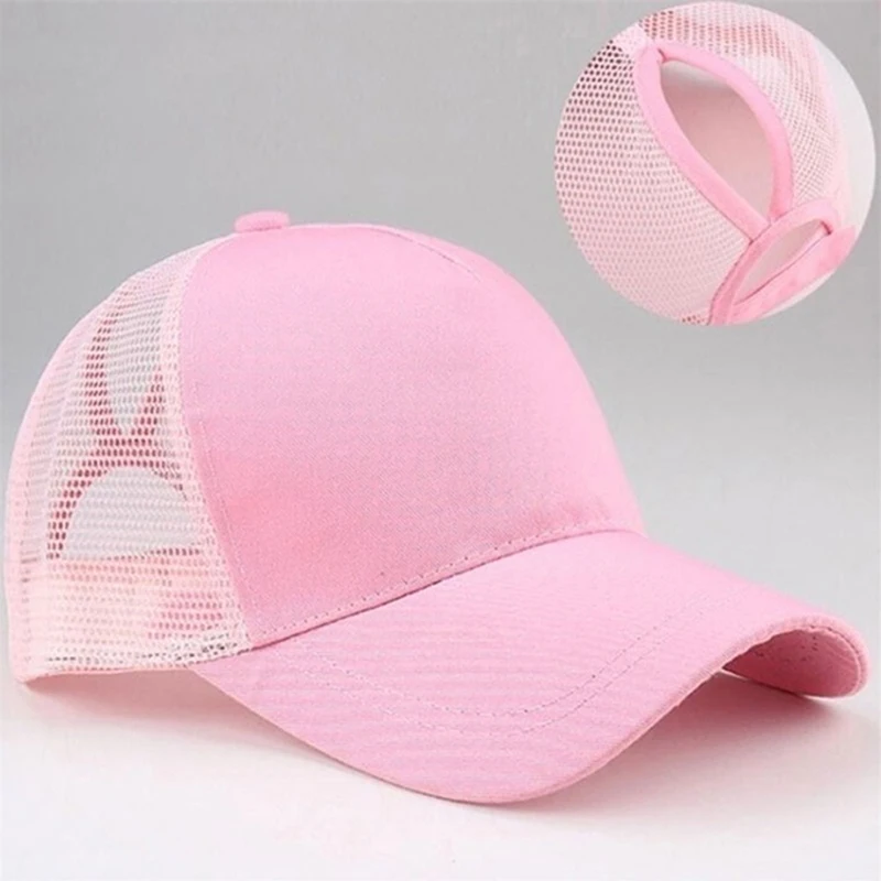 High Ponytail Baseball Cap for Women Spring Summer Sun Hat Running Snapback Hat Messy High Bun Women\'s Caps Female