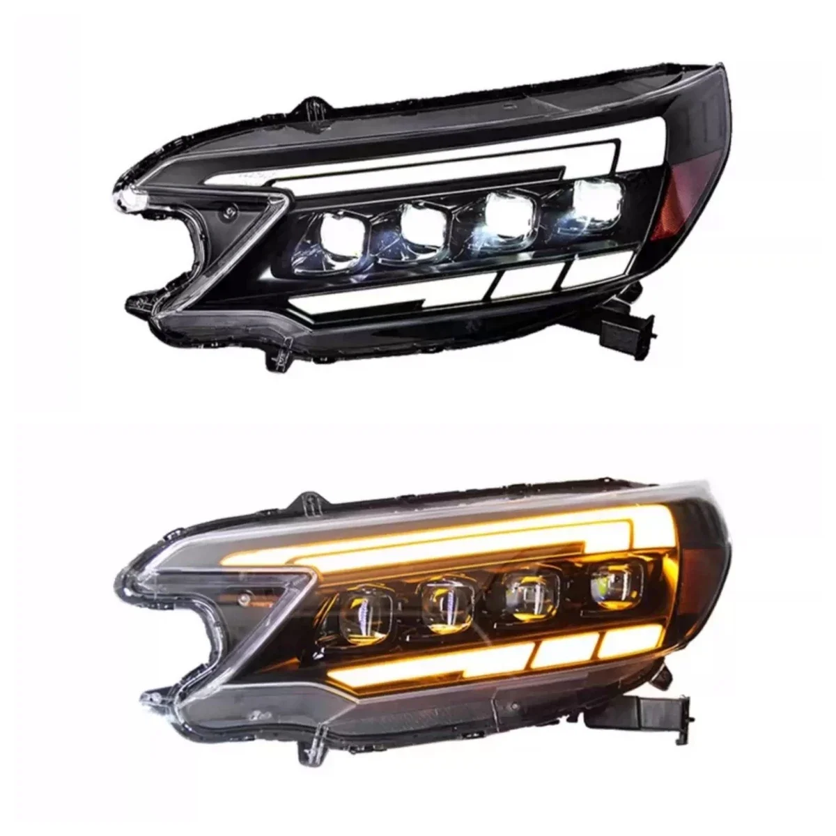 

LED Headlight Assembly for Honda CR-V 12-14 Modified Daytime Running Light Lens Turn Signal Car Accessories