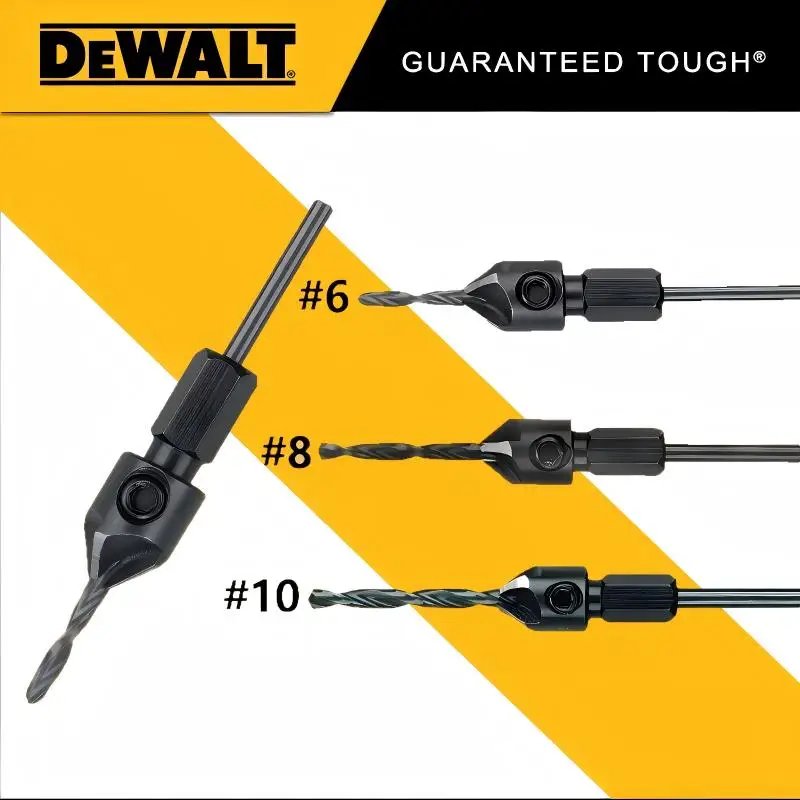 

Набор сменных сверл DEWALT DW2710/11/12 - # 6/ # 8/ # 10 зенковка для серии DW2700 — идеальные аксессуары для электроинструментов