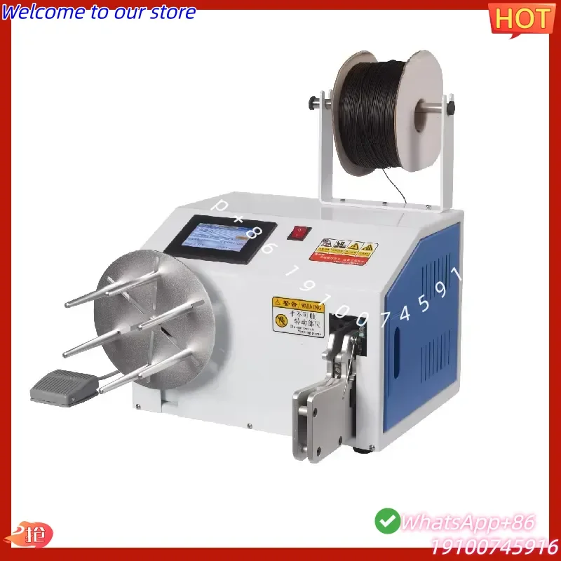 2026CE FONGKO Fiber Optic Cable Winding Tying Machine Semi-automatic Wire Twisting Bundling Equipment