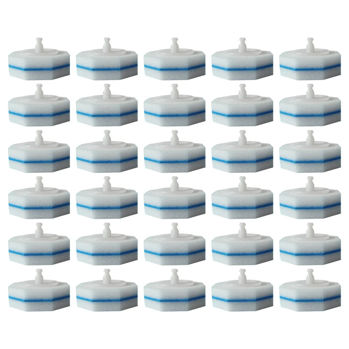 30Pcs Disposable Toilet Cleaning Syste Disposable Toilet Flushable Refill Brush