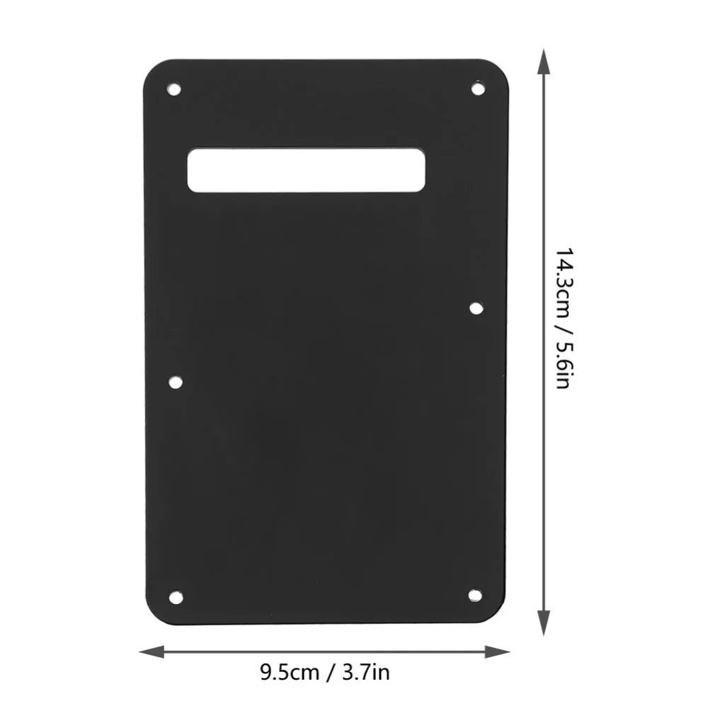 Metal Electric Guitar Backplate 6 Hole Silver, Black, Gold, Red Bronze, Orange Back Plate Guitar Pickguard Electric Guitar view 6