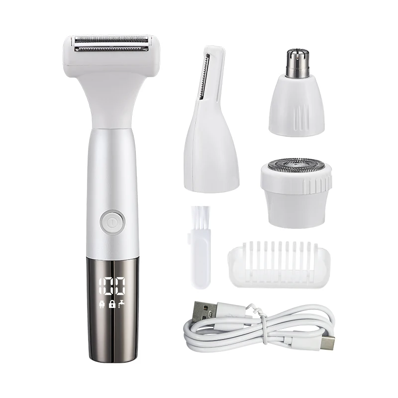 

New Product Electric 4 in 1 Nose Hair Trimmer USB Rechargeable Ear Hair Clipper