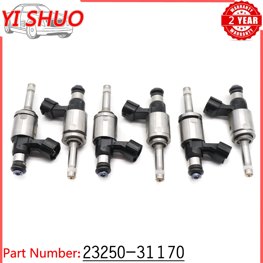 Car GDI Fuel Injector Nozzle 23250-31170 for Lexus ES350 GS350 IS350 LC500H LS500H RC300 RC350 RX350 RX450H 3.5L V6 2016-2019