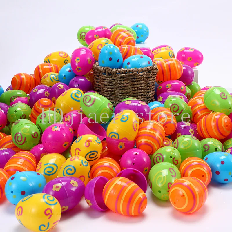 

Easter egg 5.8*4.2 plastic lottery egg shell opening