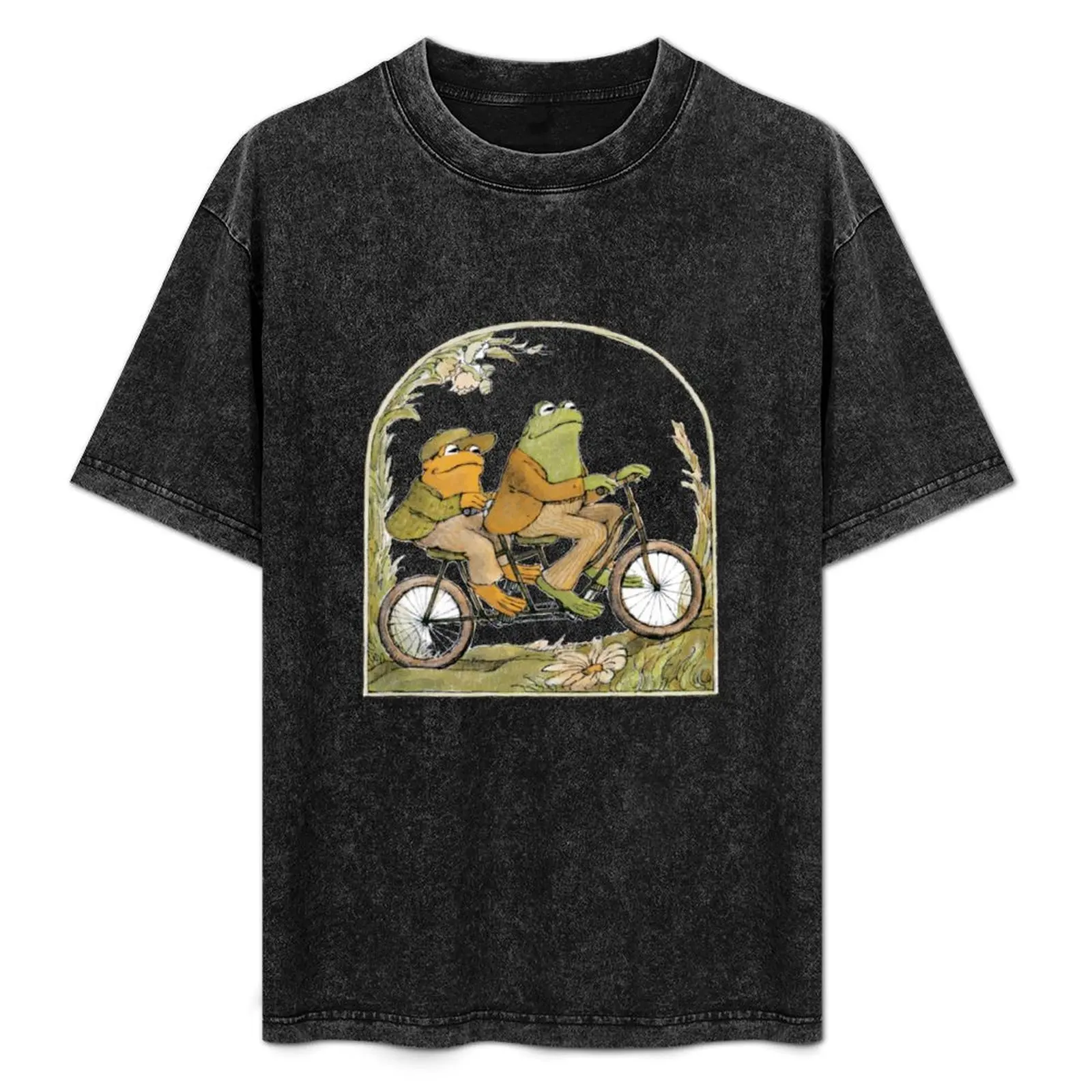 

Frog and Toad Biking T-Shirt graphics designer shirts blanks mens t shirts top quality