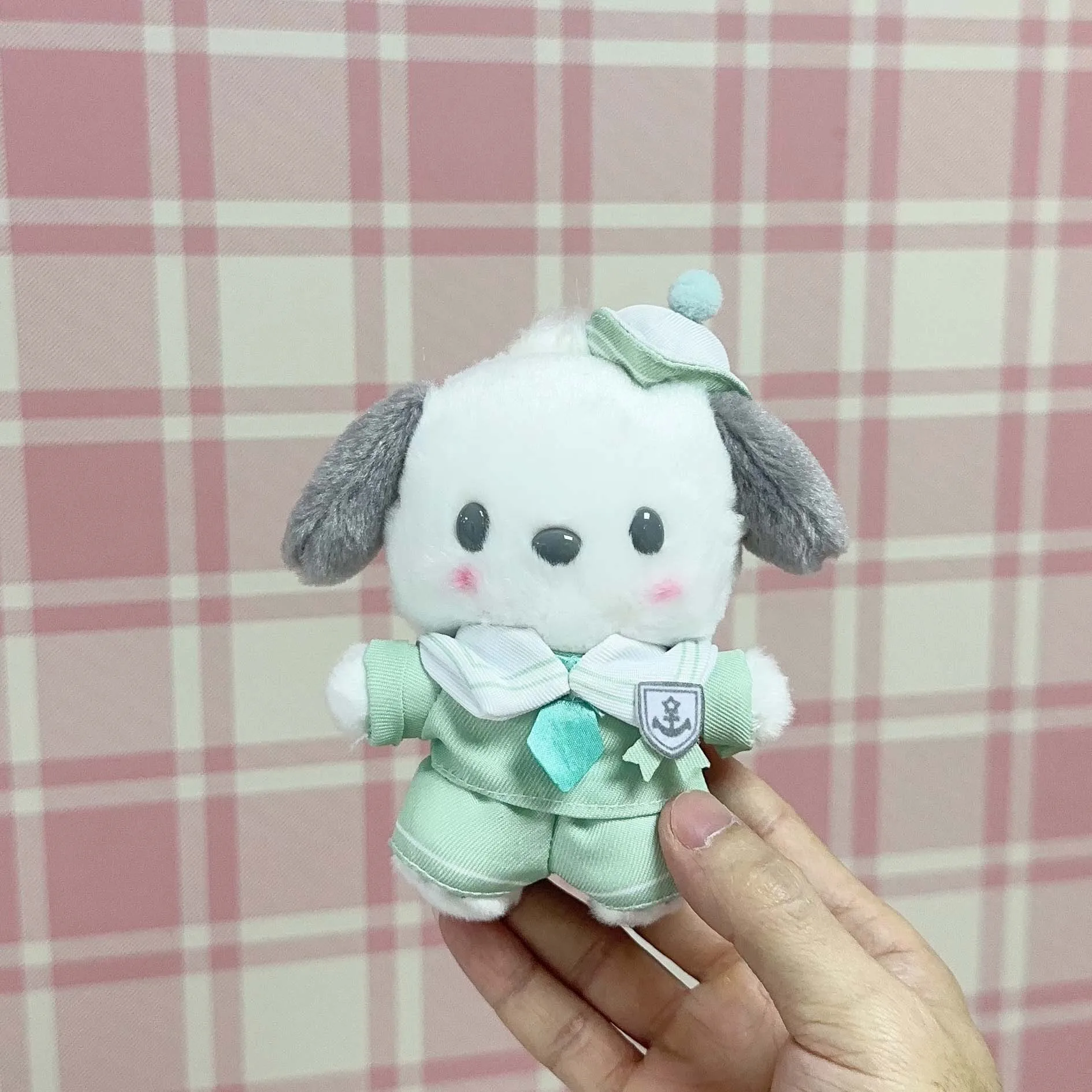 Anime dos desenhos animados olá kitty cinnamoroll minha melodia brinquedo de pelúcia moda novo brinquedo de pelúcia pingente carro chaveiro mochila acessórios
