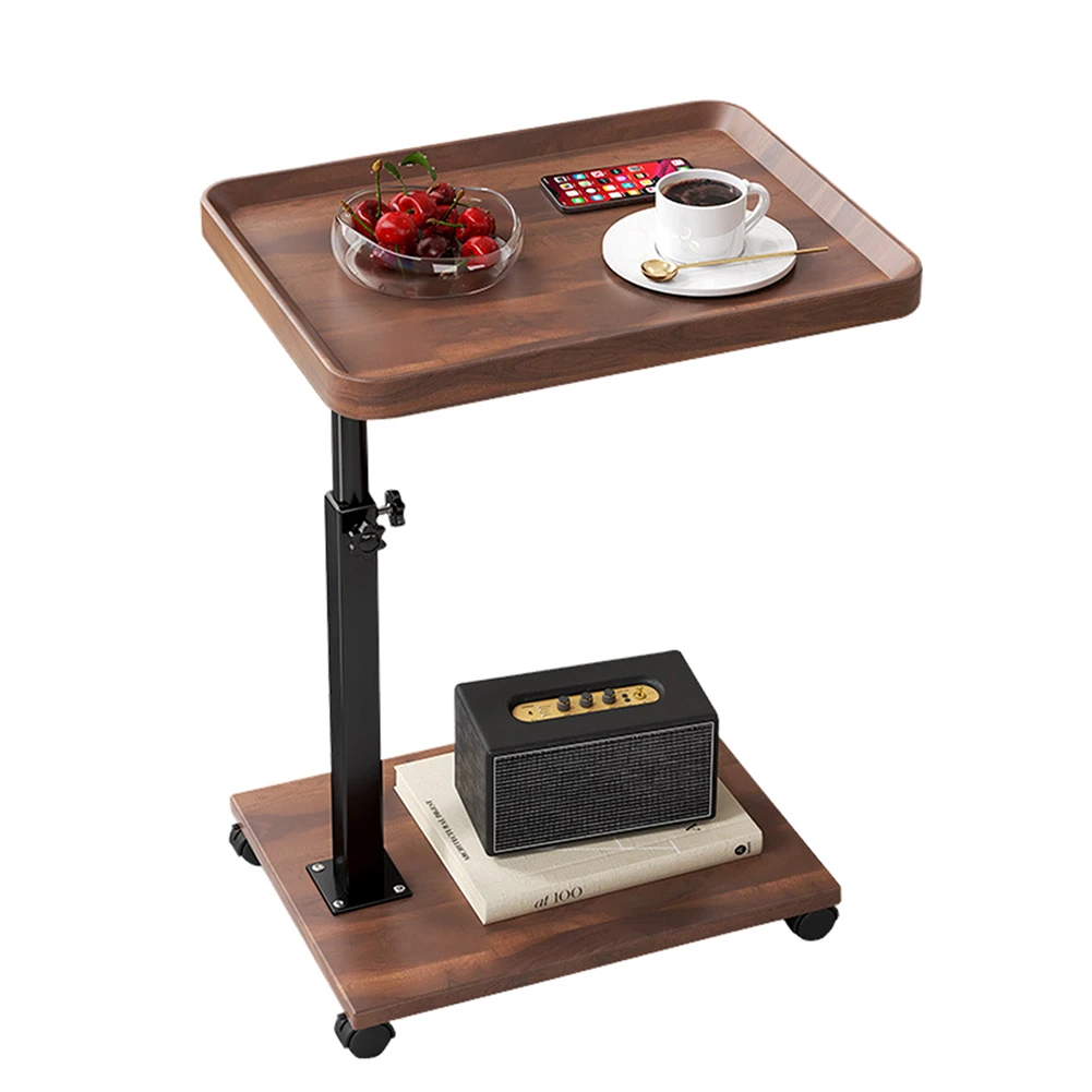 End Table C Table Adjustable Height 360° Swivel TV Tray Table Couch Tables Side Tables Rotatable Sofa Tray Table For Living Room