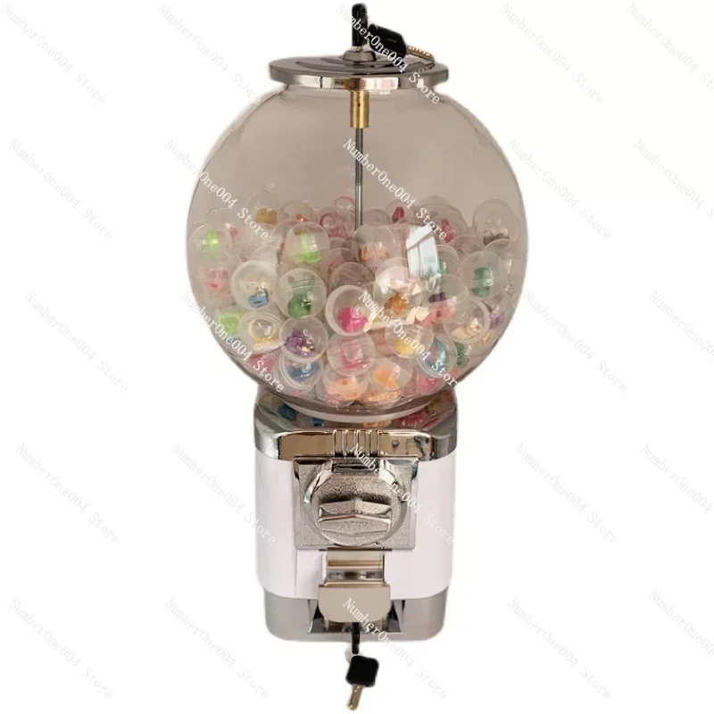 Candy Vending Machine Durable Metal Body Gumball Dispenser Machine with Key Lock for Home Game Store Bouncy ball machine