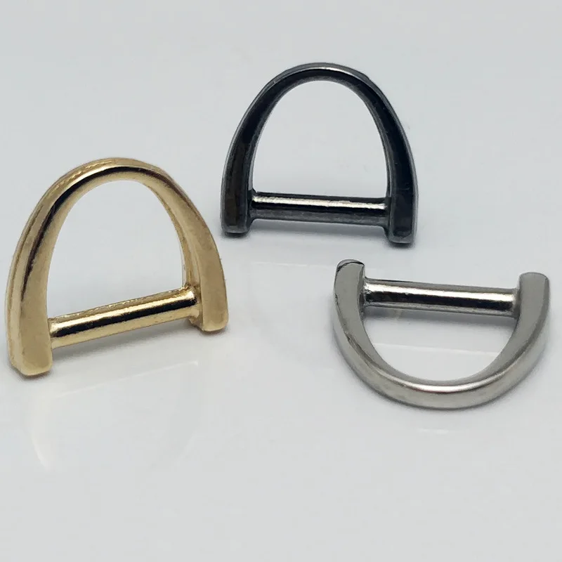 10mm Detachable Open Screw D Ring Buckle Shackle Clasp For Leather Craft Bag Strap Belt Handle Shoulder Webbing