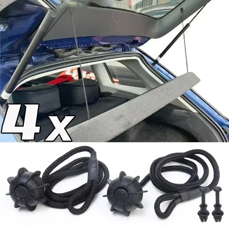 4/2Pcs Trunk Lanyard Fixing Clip Parcel Shelf String Clips Holder Pivot Hanger 1M6867574A for VW GOLF MK5 MK6 5 6Stowing Tidying