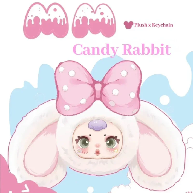 -18+ مم سلسلة توفي كاندي أرنب V2 الفينيل القطيفة صندوق أعمى لطيف أفخم أرنب حقيبة سر مفاجأة صندوق ديكور تحصيل #6