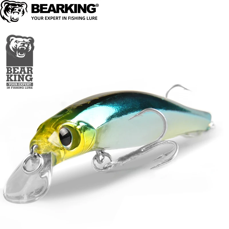 BEARKING 10.5cm 16g  8cm 8.5g Hot fishing gear shone sinking lures Minnow Crank Wobbler Fishing Tackle Hooks Hard Bait Fishing