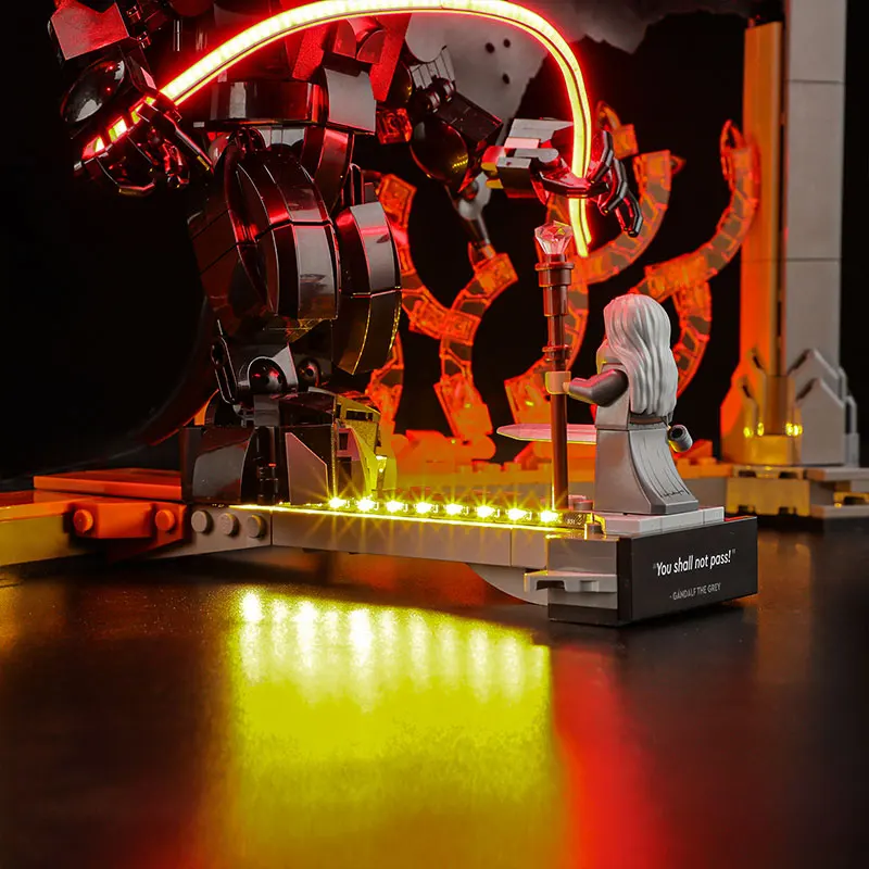 Zestaw oświetlenia LED do LEGO 10367 Balrog's Book Nook, lampka dekoracyjna, zabawka DIY, prezent (nie obejmuje klocków konstrukcyjnych, zestawów, modeli)