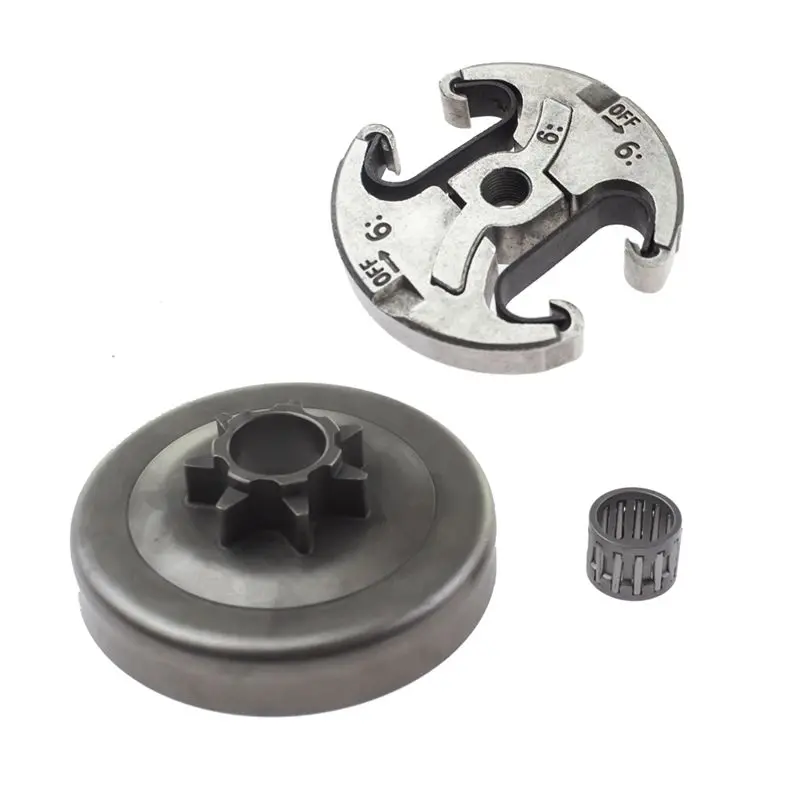 Happy New- Clutch Drum Chain Sprocket Fit Forhusqvarna Chainsaw 340 340E 345 345E 350 Clutch Chainsaw