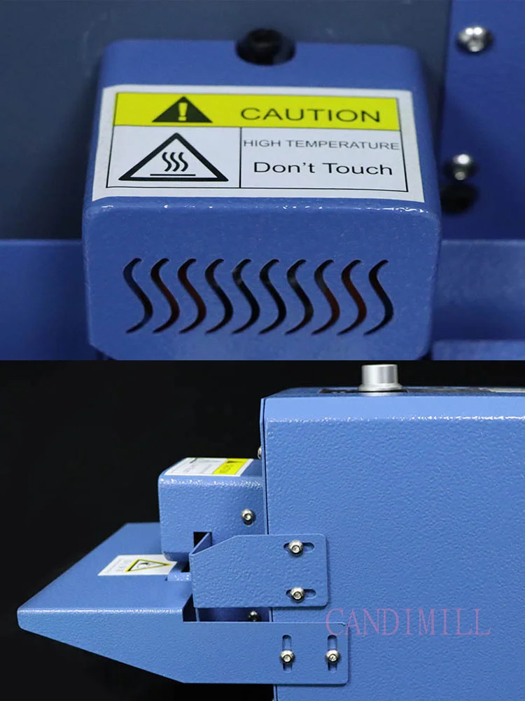 Máquina automática de selagem de plástico, selador de rolo contínuo, lojas de controle de velocidade e temperatura ajustáveis, cozinha doméstica