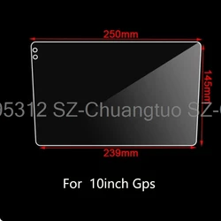 Tempered Glass Screen Protective Film For  TEYES CC3  10 inch 9inch Car Sticker Radio Stereo DVD GPS LCD Screen anti-scratch