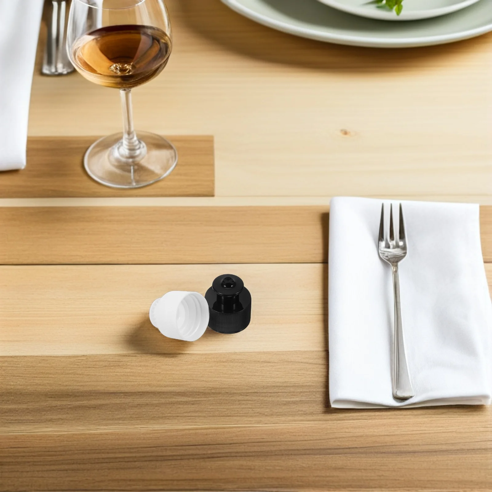 

20pcs 28Mm Push Pull Bottle Caps Plastic Screw Top Lids Leak-Proof Replacement For Water Soda Shampoo Squeeze Bottles Jug