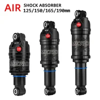 Amortiguador de aire para bicicleta MEROCA MR-2 MTB 125/150/165/190mm presión de aire ajustable aleación de aluminio bicicleta MTB amortiguador de aire