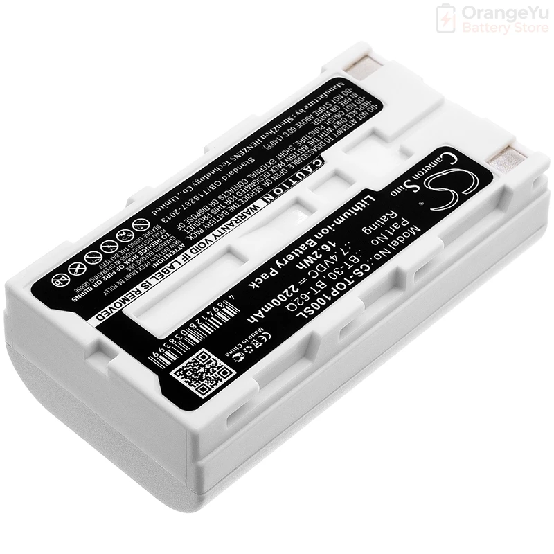 Replacement 2200mAh/2600mAh Battery for Topcon FC-100 FC-120 FC-200 FC-2200 FC-2500 GMS-2 GPT-7000i GPT-7500 GPT-7501 GPT-7502