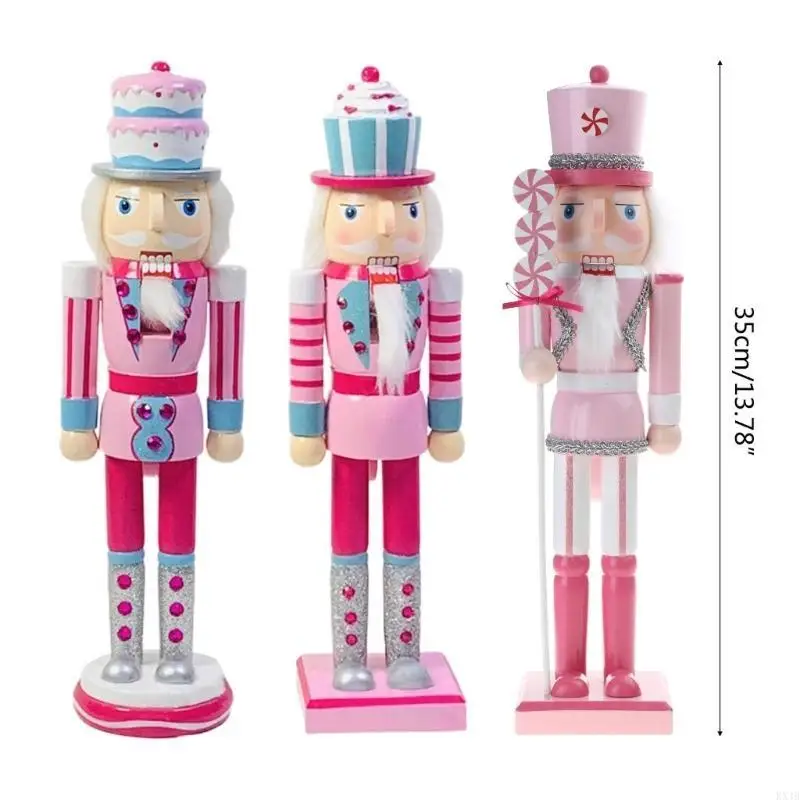 KX4B 14 polegadas soldado ornamentos brinquedo estatueta glitter para decoração