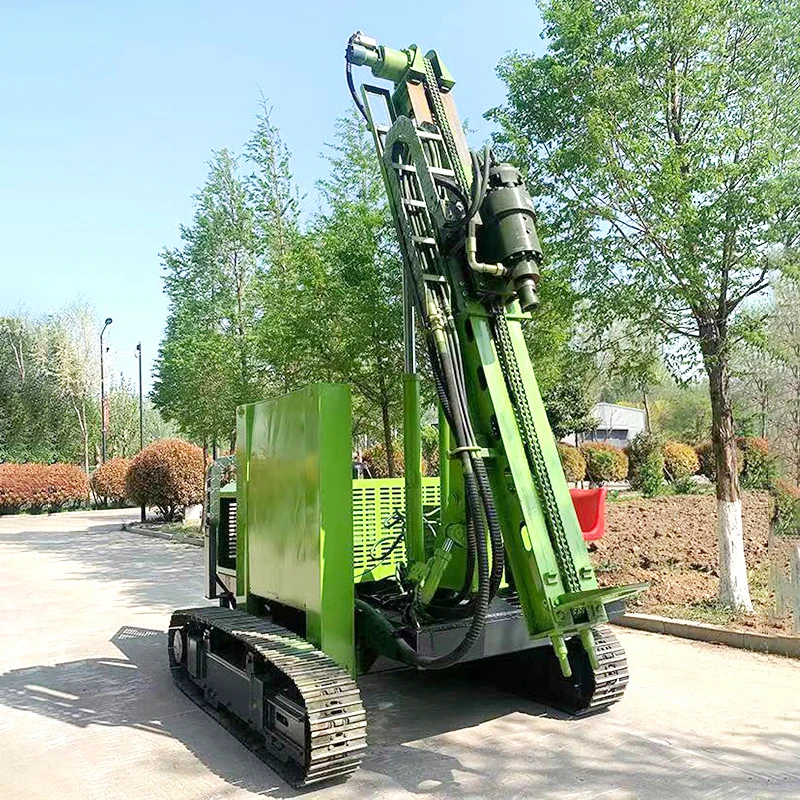 Hydraulic Highway Pile Driver Drilling Efficiency Guardrail Pile Driver Machine