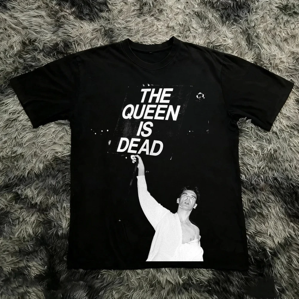 

Футболка с короткими рукавами и ретро-графикой THE QUEEN IS DEAD The Smiths, мужская и женская хлопковая повседневная футболка с круглым вырезом для весенне-летних образов