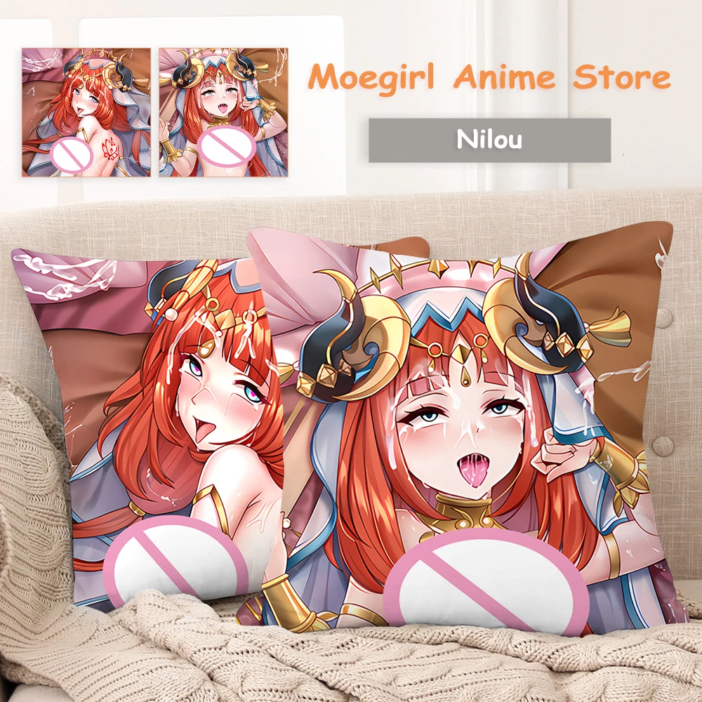 

Genshin Impact Nilou Anime Cosplay Pillowcase Body Pillow Cover 45X45Cm Sleeping Pillows Bedroom Cushion Room Cushions