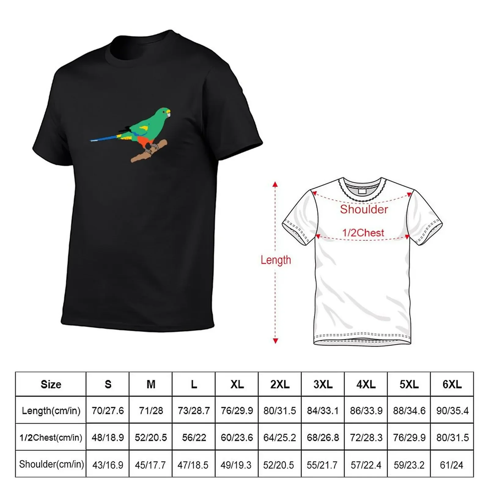 Mulga Parrot T-Shirt for a boy oversized graphic tee custom t-shirts oversizeds men clothings