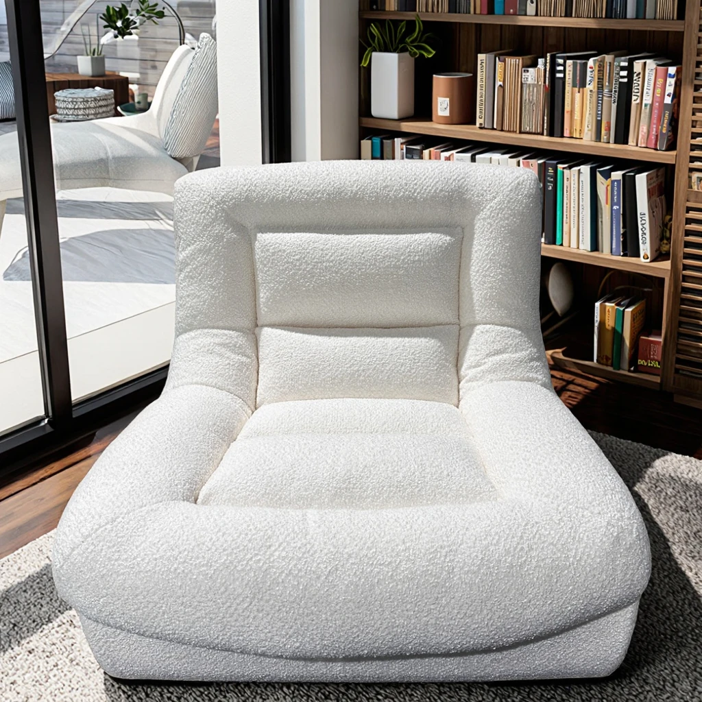 Single Seater Corner Small Lazy Sofa Small Couch Living Room Sofas Corner Couches Foam Sectional Compress Sofa