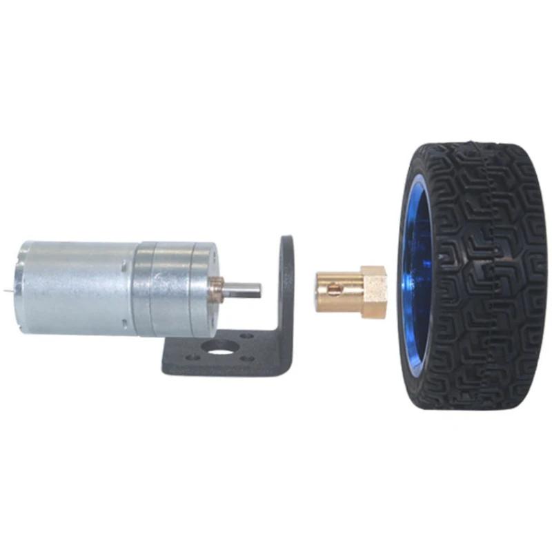 25mm High Torque 12v DC Gear Motor Set With 65MM Wheel