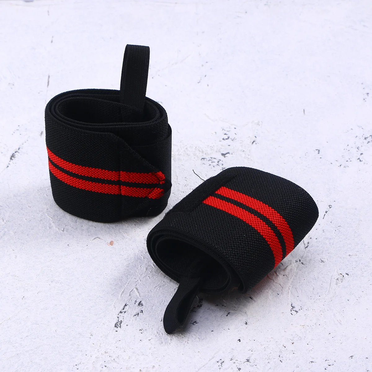 

2Pcs Strength Training Wrist Wraps Adjustable Thumb Loop Hand Support Gym Fitness Strap for Weightlifting Powerlifting Muscle