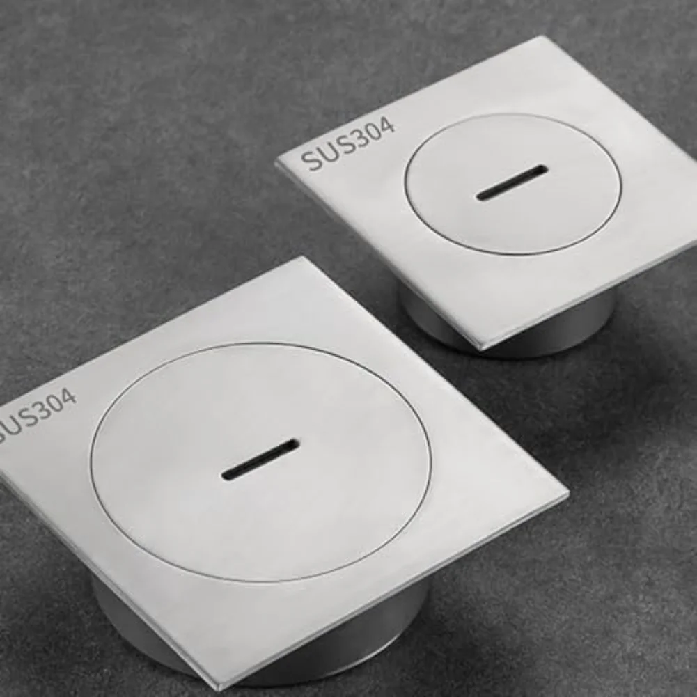 

Floor Drain Cover With Check Valve Heavy Duty 304 Stainless Steel Cleanout Square Drain Cover With Check Valve For For Bathroom