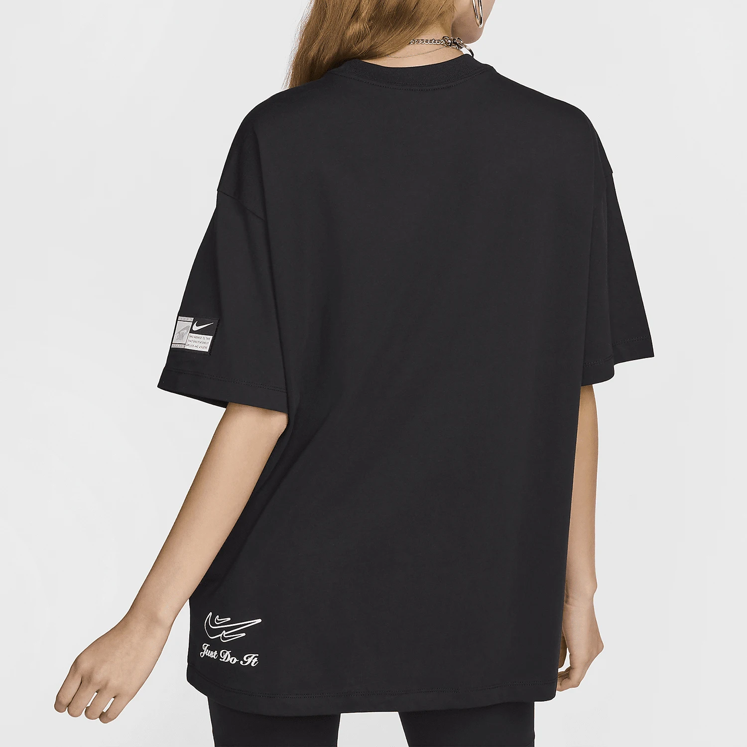 Nike Official 2024 New Women's Printed Sportswear Breathable Short Sleeve FZ1147-010
