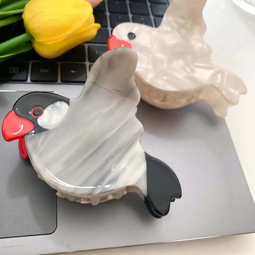 

Fashion Cartoon Bird Hair Claw Korean Style Geometric Animal Shark Clip Headdress Ponytail Holder Acetate Hair Clip Daily