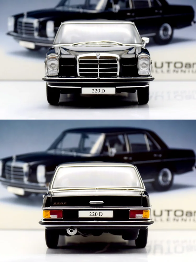 Autoart 1:18 220D W115 Limousine Alloy Fully Open Simulation Limited Edition Alloy Metal Static Car Model Toy Gift