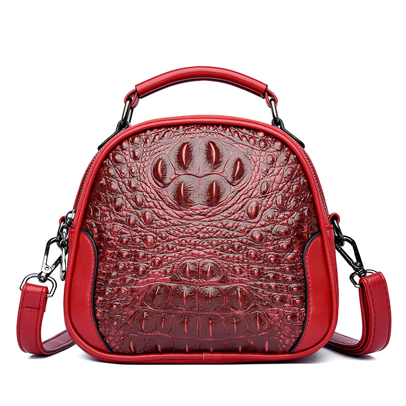 Designer Crocodile Leather Handbag for Female 2023 Casual Shoulder Crossbody Women Shopper Bag Luxury Brand Ladies Messenger Sac