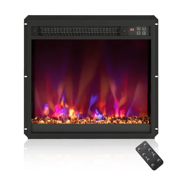 

1500W Electric Fireplace Insert with Remote, 23-Inch Model