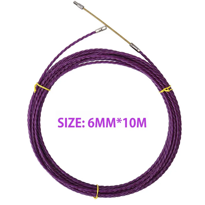 6mm 10m/15M Cable Puller, Thread Threading Device, Pipeline Snake Rod Threading Device, Wire Routing Auxiliary Tool
